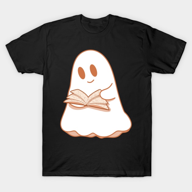 A reading ghost with a book T-Shirt by loulou-artifex